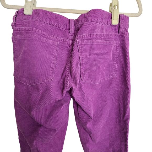 J Crew Women 28 Matchstick Corduroy Pants Y2K Purple Cords Straight Leg Low Rise - Picture 7 of 7